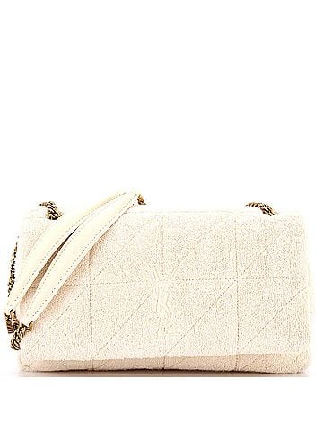 Saint Laurent Jamie Baguette Shoulder Bag Quilted Terry Cloth Medium (view 1)