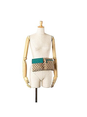 Gucci GG Canvas Web Double Pocket Belt Bag (view 2)