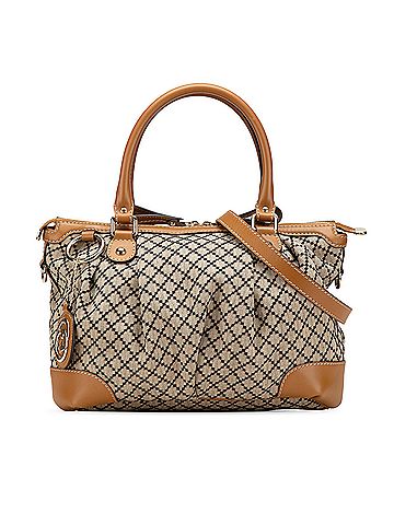 Gucci Diamante Canvas Sukey Satchel (view 1)