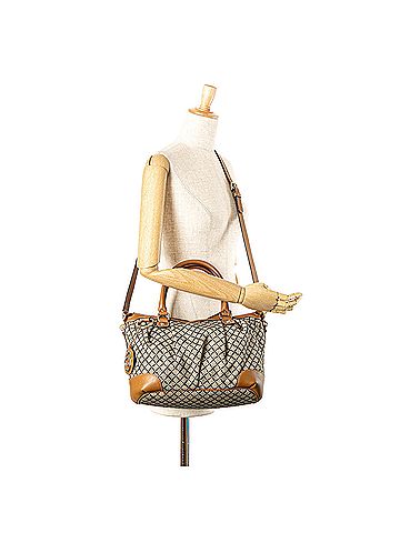 Gucci Diamante Canvas Sukey Satchel (view 2)