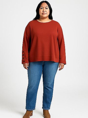 Cable & Gauge 3/4 Sleeve Top (view 2)