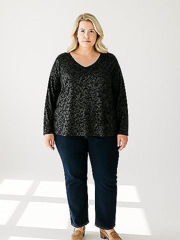 Liz & Me Long Sleeve Blouse (view 2)