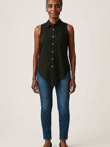 Equipment Sleeveless Silk Top (view 2)