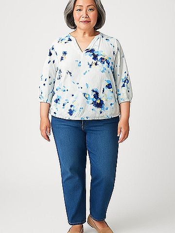For Cynthia Short Sleeve Blouse (view 2)