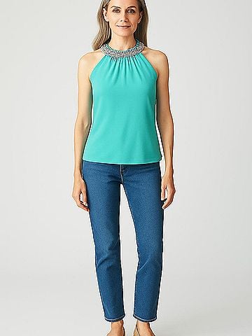 Cache Sleeveless Blouse (view 2)