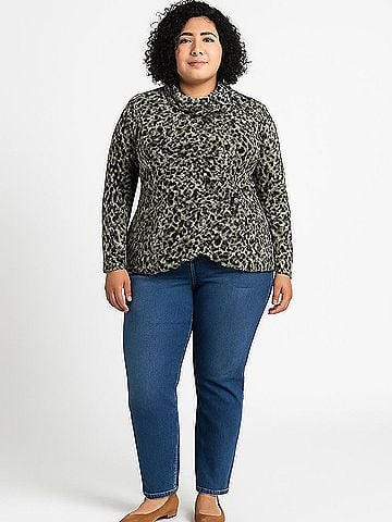Fortune + Ivy 3/4 Sleeve Turtleneck (view 2)