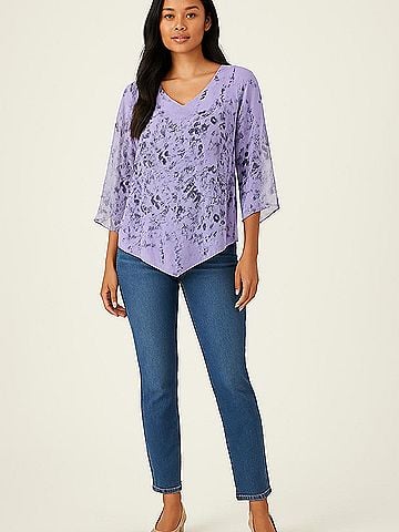 Dina Ariel 3/4 Sleeve Blouse (view 2)