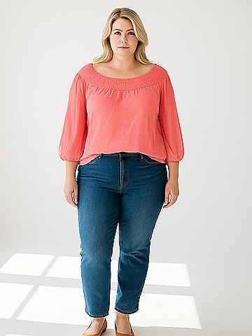 AB Studio 3/4 Sleeve Blouse (view 2)