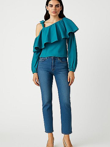 Viva Aviva 3/4 Sleeve Blouse (view 2)