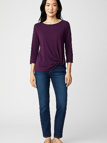 Mix by 41 Hawthorn 3/4 Sleeve Top (view 2)