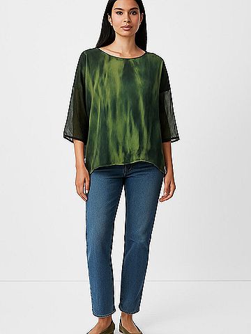 Gypsy 05 3/4 Sleeve Silk Top (view 2)