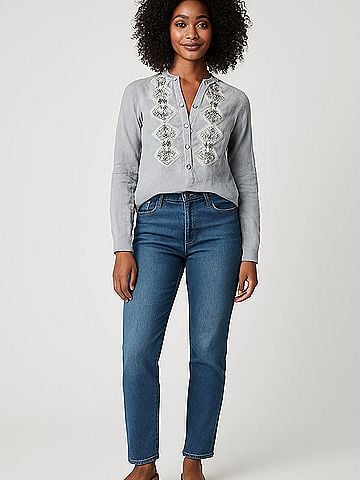 Floreat Long Sleeve Blouse (view 2)