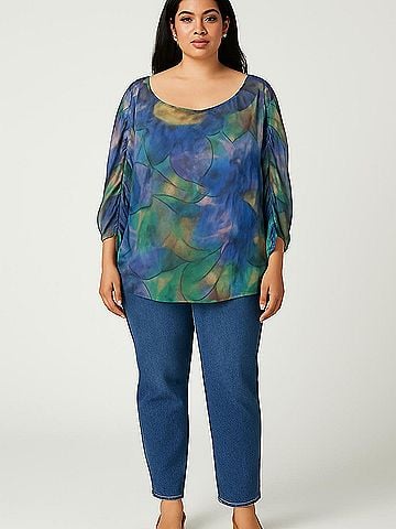 Jennifer Lopez 3/4 Sleeve Blouse (view 2)