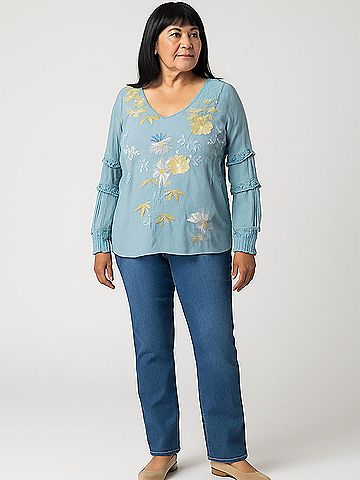 Tiny 3/4 Sleeve Blouse (view 2)