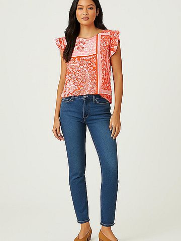 Les Amis Short Sleeve Blouse (view 2)