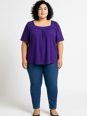Evans Short Sleeve Blouse (view 2)