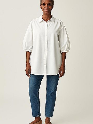 Marc New York Andrew Marc 3/4 Sleeve Button-Down Shirt (view 2)