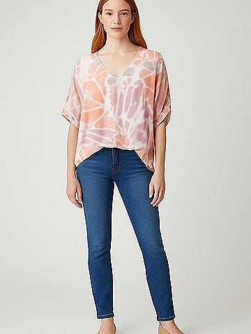 Karlie 3/4 Sleeve Blouse (view 2)