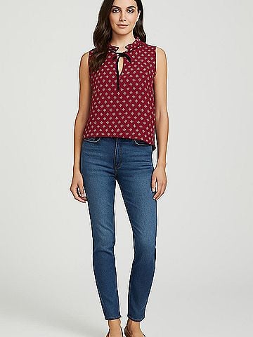 Alice Blue Sleeveless Blouse (view 2)