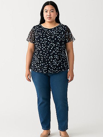 Apt. 9 Short Sleeve Blouse (view 2)