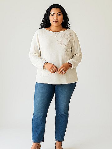 Akemi + Kin Long Sleeve Blouse (view 2)