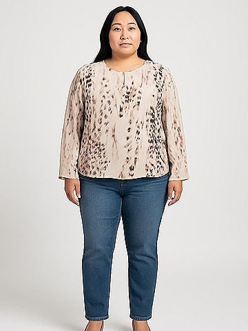 Jennifer Lopez Long Sleeve Blouse (view 2)