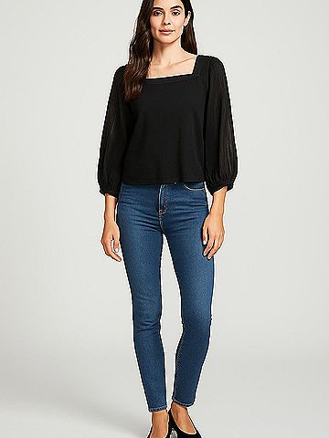 Akemi + Kin 3/4 Sleeve Top (view 2)