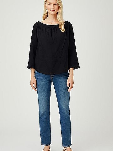 Alice & Trixie 3/4 Sleeve Silk Top (view 2)
