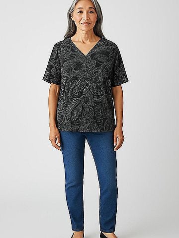 Carroll Reed Short Sleeve Blouse (view 2)