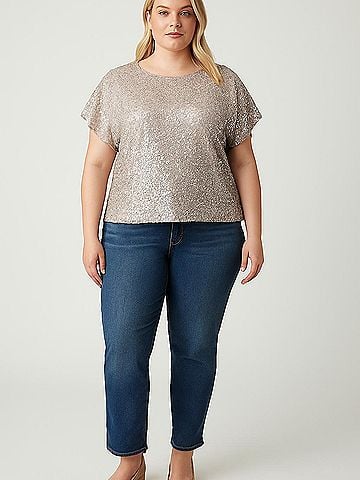 Jennifer Lopez Short Sleeve Top (view 2)