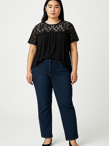 Kim & Cami Short Sleeve Blouse (view 2)