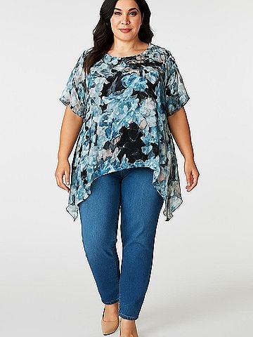 Jennifer Lopez Short Sleeve Blouse (view 2)