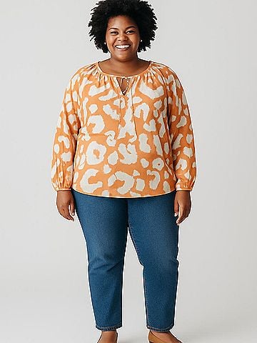 Elizabeth and James Long Sleeve Blouse (view 2)