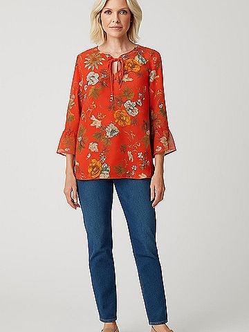 Jodifl 3/4 Sleeve Blouse (view 2)