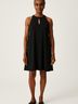 Ann Taylor LOFT 100% Polyester Solid Black Cocktail Dress Size XXS - photo 2