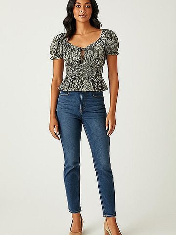Rancho Estancia Short Sleeve Blouse (view 2)