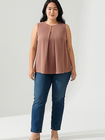 Bar III Sleeveless Blouse (view 2)