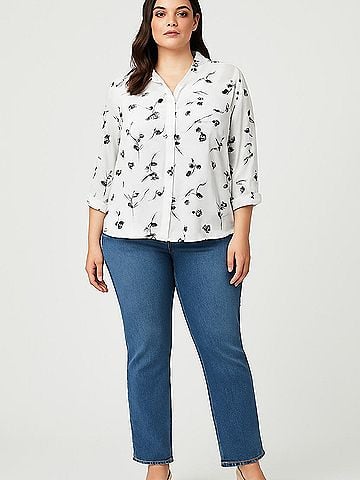 Fortune + Ivy 3/4 Sleeve Blouse (view 2)
