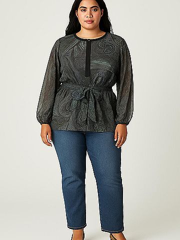 Apt. 9 Long Sleeve Blouse (view 2)