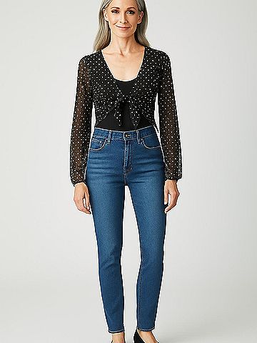 Kimchi Blue 3/4 Sleeve Blouse (view 2)