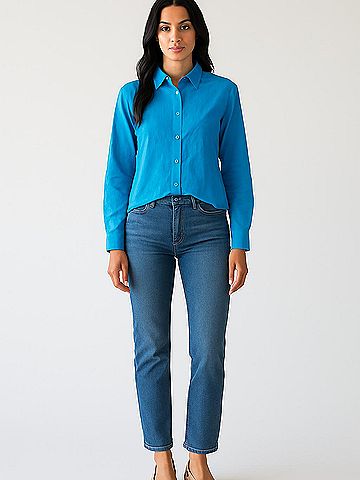 Equipment Long Sleeve Silk Top (view 2)