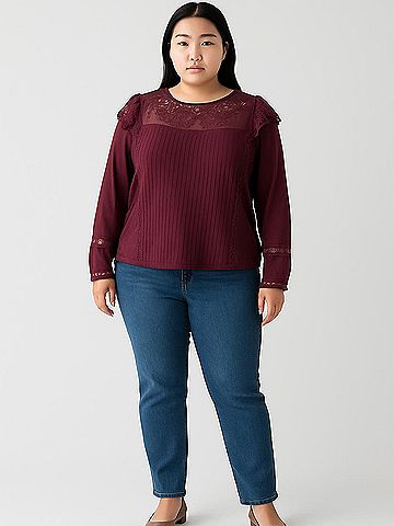 Tiny Long Sleeve Blouse (view 2)