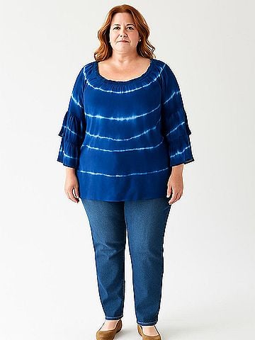 Elan 3/4 Sleeve Blouse (view 2)