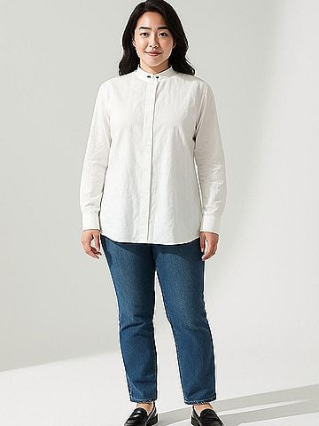 Equipment Long Sleeve Silk Top (view 2)