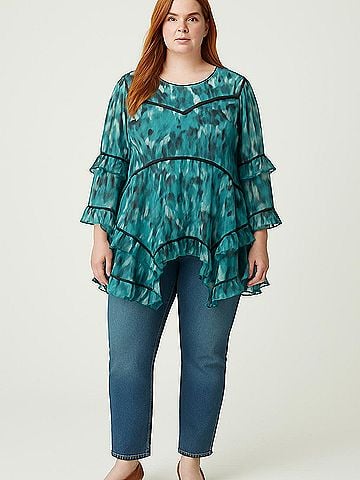 Bar III 3/4 Sleeve Blouse (view 2)