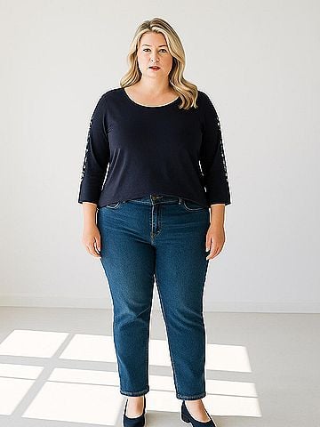 Talbots Outlet 3/4 Sleeve Top (view 2)