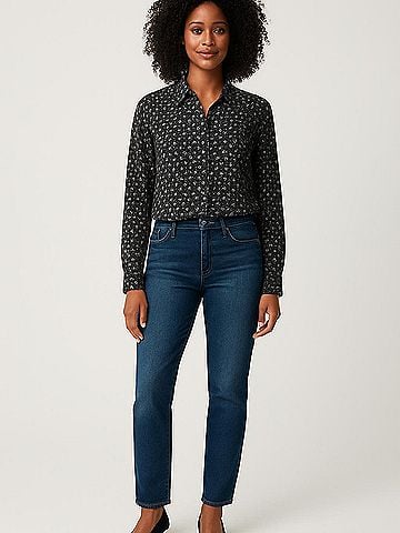 Equipment Long Sleeve Blouse (view 2)