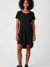 Splendid Solid Black Casual Dress Size S - photo 2