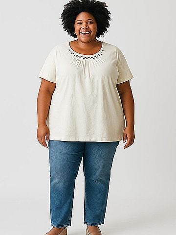 White Stag Short Sleeve Blouse (view 2)