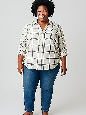 Fortune + Ivy 3/4 Sleeve Blouse (view 2)